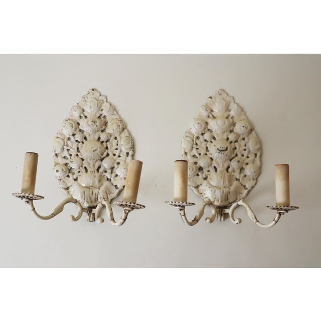 Victorian German Wall Sconces in Cast Brass, 1890, Set of 2 For Sale - Image 10 of 10