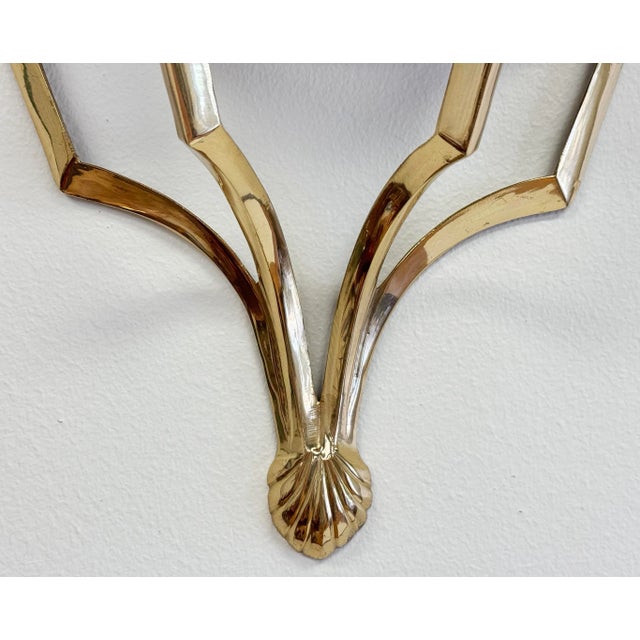 Metal Vintage Brass Wall Shelf For Sale - Image 7 of 7