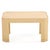 A sophisticated pair of vintage end tables in the style of Karl Springer, featuring architectural faceted legs and a...