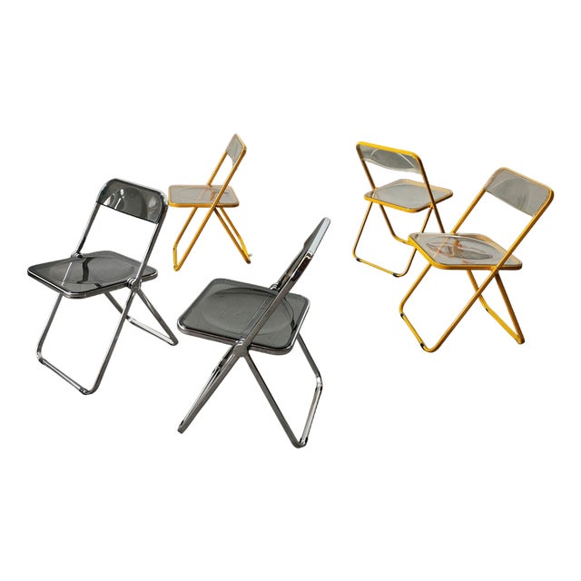 Mid-Century Transparent Folding Chair For Sale