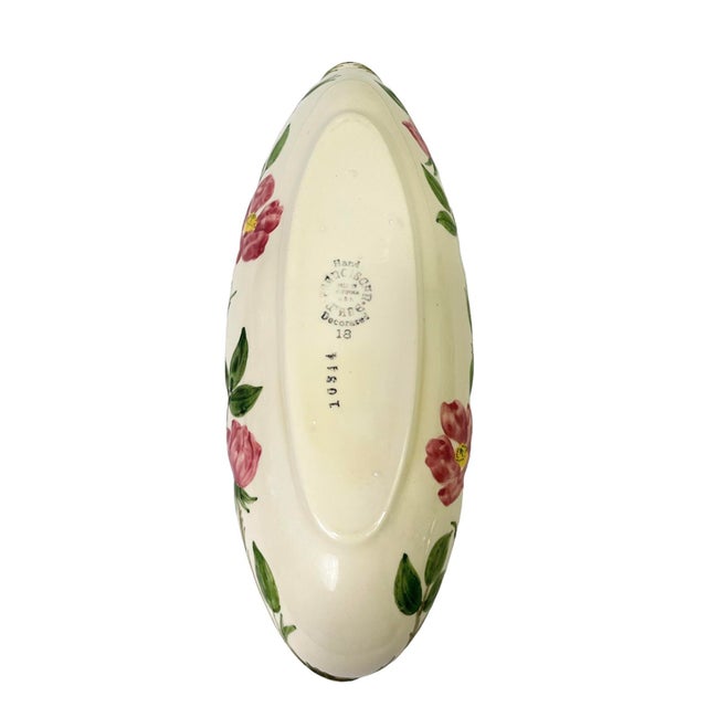 1940s Do Not Use 1940s Franciscan Desert Rose Relish Serving Dish For Sale - Image 5 of 6