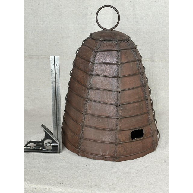 Hand Crafted Metal Skep / Beehive Form For Sale - Image 10 of 10