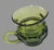 Mid 20th Century Vintage Green Indiana Glass Thumbprint Creamer & Sugar Set- 2 Pieces For Sale - Image 5 of 8