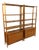 Pressed Wooden Bookcases, 1960s, Set of 2 For Sale