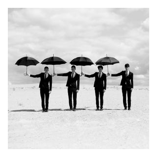 "Men 2" (Framed) Black & White Photography 24 X 24 in Ed of 15 by Olha Stepanian For Sale