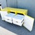 Wood Postmodern Yellow Gloss Laminate Waterfall Dresser For Sale - Image 7 of 11