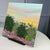 2020s Morning Meadow Acrylic Painting Sunrise Landscape 8"x8" Original Signed Artwork For Sale - Image 5 of 7