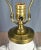 Metal Vintage Hart & Associates Brass & White Pottery Table Lamp W Sea Shell Handles For Sale - Image 7 of 13