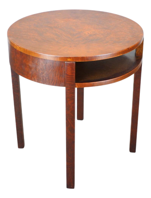 Art Deco Mahogany Veneer Table, Former Czechoslovakia, 1930s