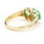 1.80 Carat Oval Emerald 3 Stone Ring in 14k Gold, Size 7 For Sale In Miami - Image 6 of 11