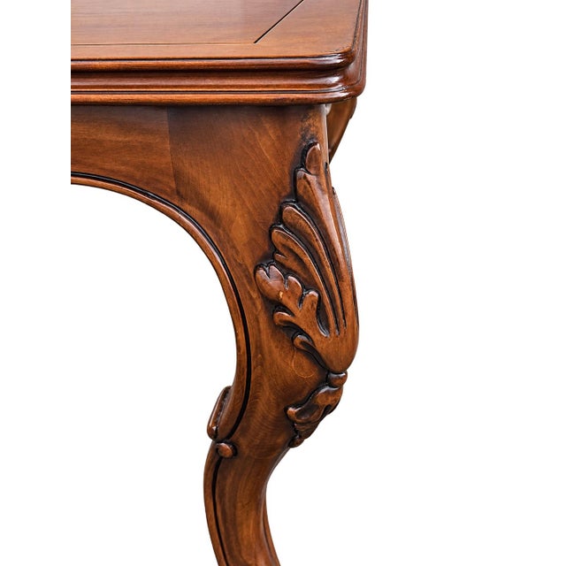 Brown Vintage Bau Furniture Carved French Dining Table For Sale - Image 8 of 12