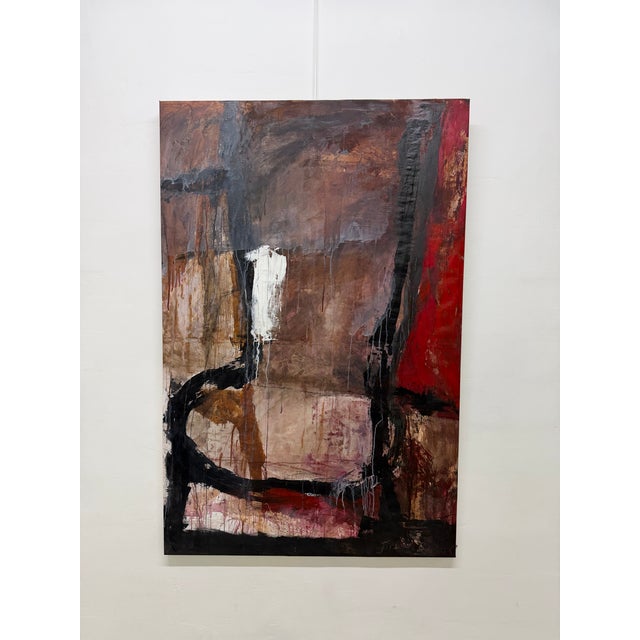 Abstract Modern Acrylic on Canvas Wall Art For Sale - Image 4 of 14
