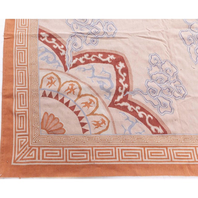 Doris Leslie Blau Aubusson Rug Size: 9'10" × 13'10" (299 × 421 cm) Age: New Color: Brown, Burgundy, Cream, Lavender...