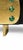 Italian Sideboard with Gilt Panels and Green Glass Details from Justfurnituress SRL For Sale - Image 6 of 15