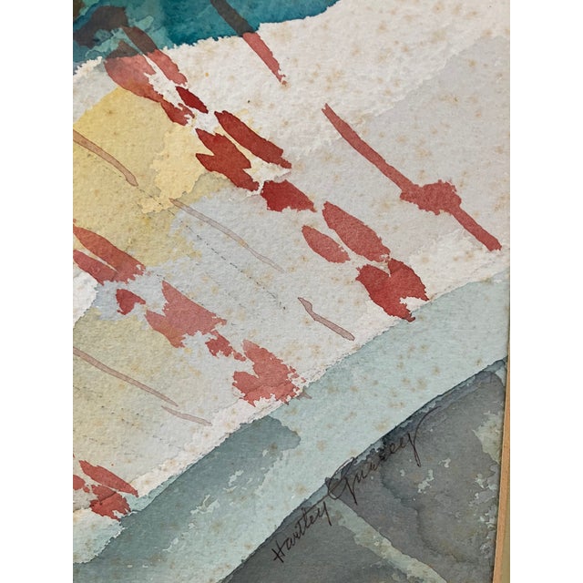 Paint 1950s Mid Century Still Life Watercolor, Hartley Fletcher Gurrey, Honolulu Hawain Artist, Who's Who American Women For Sale - Image 7 of 12