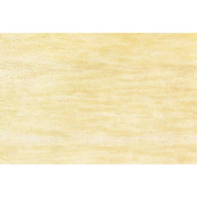 Early 21st Century Contemporary Yellow Silk Hand Knotted Rug by Doris Leslie Blau For Sale - Image 5 of 6