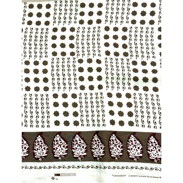 Textile Sister Parish "Campobello" Linen - 8.5 Yards For Sale - Image 7 of 8