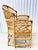 Chinoiserie Vintage Brighton Pavilion Style Tortoiseshell Bamboo & Rattan Armchair For Sale - Image 3 of 11