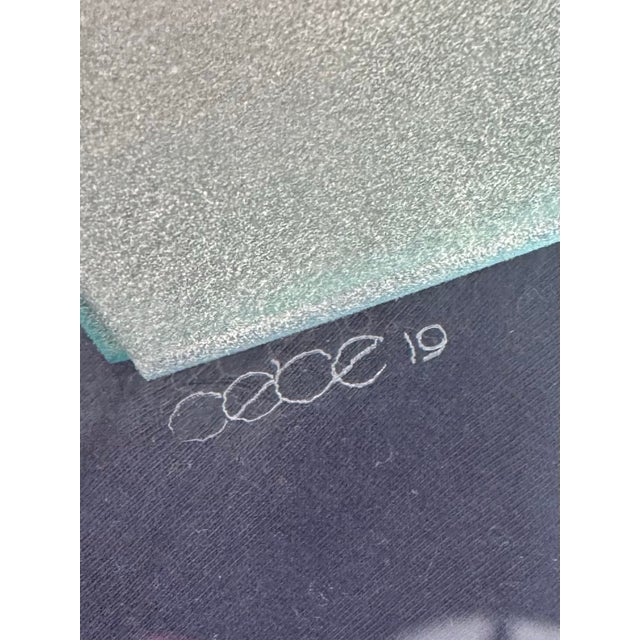 Contemporary Pair of Signed & Numbered Cebe Sculptural Postmodern Glass Side Tables, Italy, C. 1980s–1990s For Sale - Image 3 of 5
