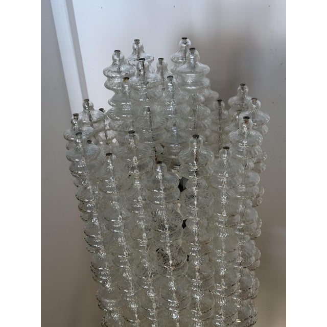 1970s Chandelier with Murano Glass Pendants from Salviati, 1970 For Sale - Image 5 of 11