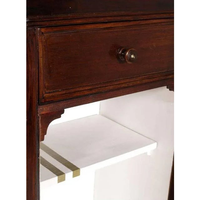 19th-Century Walnut Bookcase Cabinet For Sale - Image 3 of 9