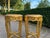1950s French Louis XVI Gold Beech Marble Side Tables Pair For Sale - Image 6 of 11