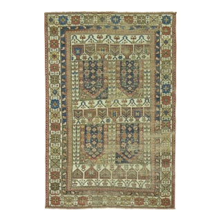 19th Century Caucasian Rug - 3'7" x 5'2" For Sale