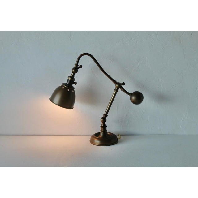 Vintage Visual & Comfort Brass Desk Task Lamp For Sale - Image 16 of 17
