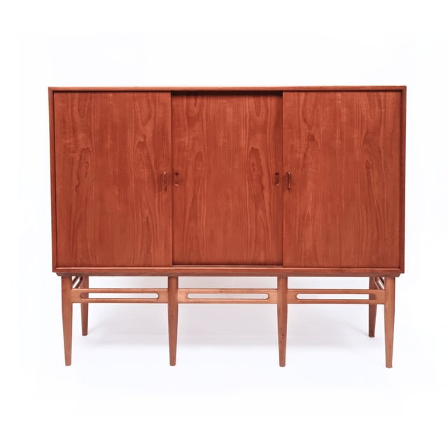 Danish Mid-Century Modern Teak Credenza, 1960s For Sale - Image 10 of 10