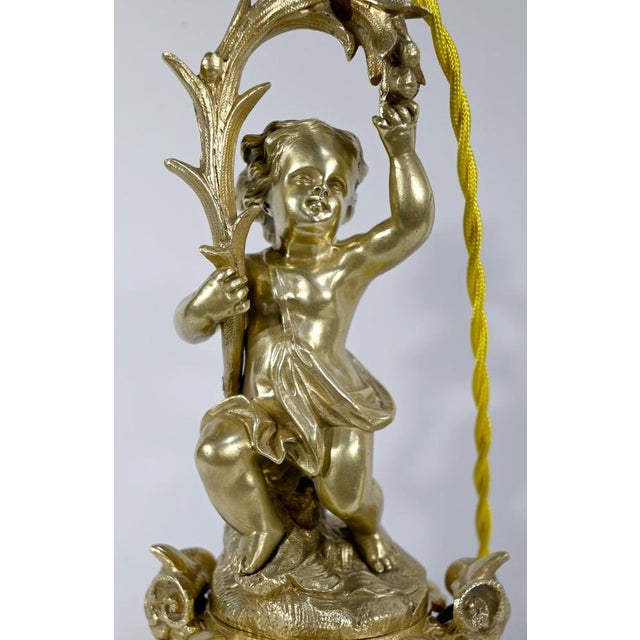 Gold Napoleon III Golden Bronze Torch Bones, Set of 2 For Sale - Image 8 of 18