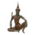 Thai Bronze Warrior Figure, C. 1900 For Sale