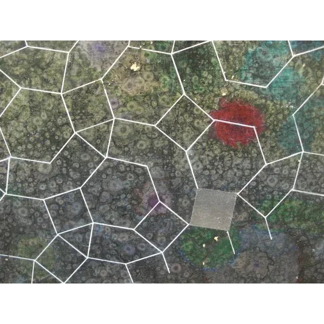 2003 "Etude Three" Geometric Abstract Mixed Media Painting For Sale In Los Angeles - Image 6 of 12