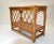 Boho Chic Bent Bamboo & Cane Handwoven Top Dry Bar Console Table Wine Rack 70 For Sale In Miami - Image 6 of 13