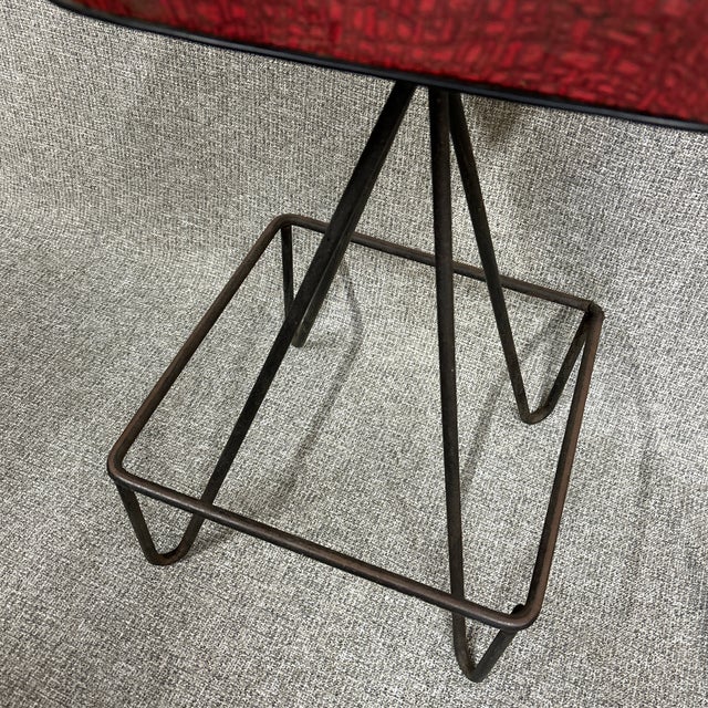 1950s 1950s Vintage Mid Century Stool in the Manner of Frederic Weinberg For Sale - Image 5 of 8