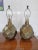 Chapman Brass Clad Geodesic Lamps - a Pair sold as found in vintage condition without damage.