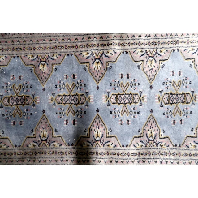 1950s, Vintage Uzbek Bukhara Handmade Rug 3 X 5 For Sale - Image 9 of 12