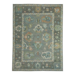 Turkish Oushak Rug 9'3" x 12'3" #18120 For Sale
