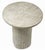 Contemporary White Fossilized Stone Side Table, Small - Acadia by Oggetti For Sale - Image 3 of 4