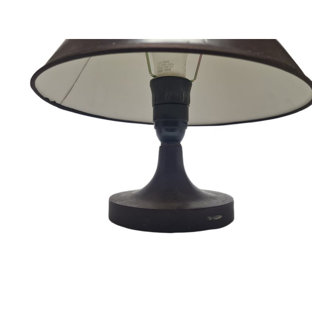 Art Deco Bedside Lamp, Belgium, 1950s, in Worn conditions. Designed 1950 to 1959 European Plug (up to 250V).The wiring of...