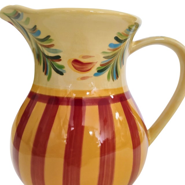 Southern Living at Home Gail Pittman "Siena" Ceramic Pitcher & Dish Set - 2 Pieces For Sale - Image 11 of 16