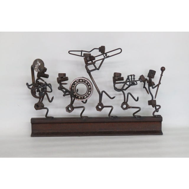 Orchestra Band Playing Instruments Folk Art Welded Nuts Screws Bolts For Sale - Image 13 of 13