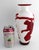 Antique Chinese Red & White Peking Glass Vase, Hand Carved Monkey, C1910 For Sale - Image 10 of 13