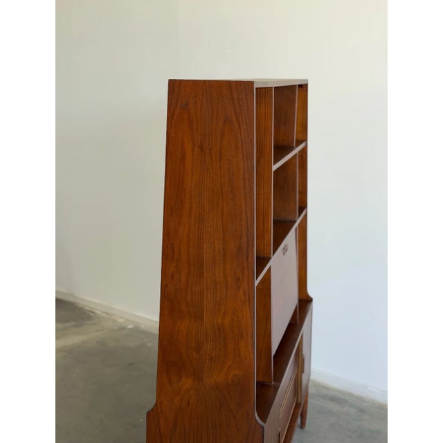Mid-Century Modern Walnut Wall Unit/ Room Divider For Sale - Image 10 of 13