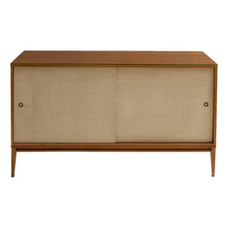 The Vintage Paul McCobb Planner Group "Winchester" Sideboard With Grasscloth Doors For Sale