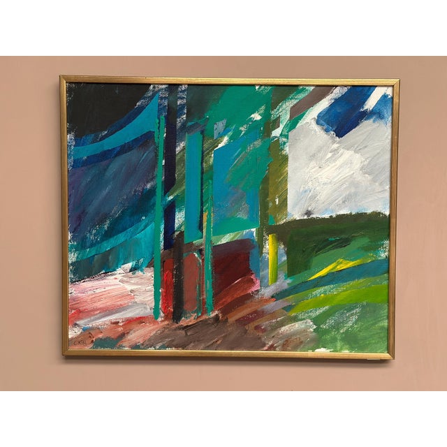 Carl Köhler, Abstract Motif, 1960s, Oil on Canvas, Framed For Sale - Image 7 of 12