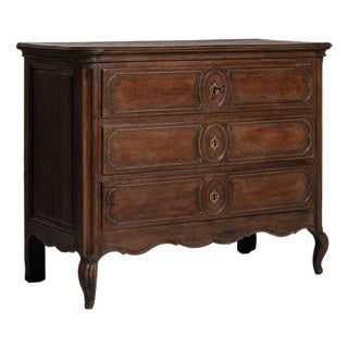 Early 19th Century Louis XV Brown Wood Chests of Drawers For Sale