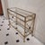 Hollywood Regency Gilt Brass, Wood and Glass Console Table, France, 1970s For Sale - Image 4 of 10