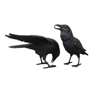 Jim Eppler Pair of Signed Limited Edition Bronze Ravens IV & XI Large Bird Sculpture