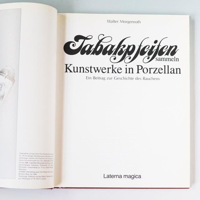 Tabakpfeifen Sammeln: Kunstwerke in Porzellan 1989 German Porcelain Tobacco Pipes Reference Book by Walter Morgenroth For Sale In Las Vegas - Image 6 of 12