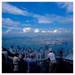 Walter Rudolph, The City of Hong Kong, 1980, Photographic Print on Alu-Dibond For Sale